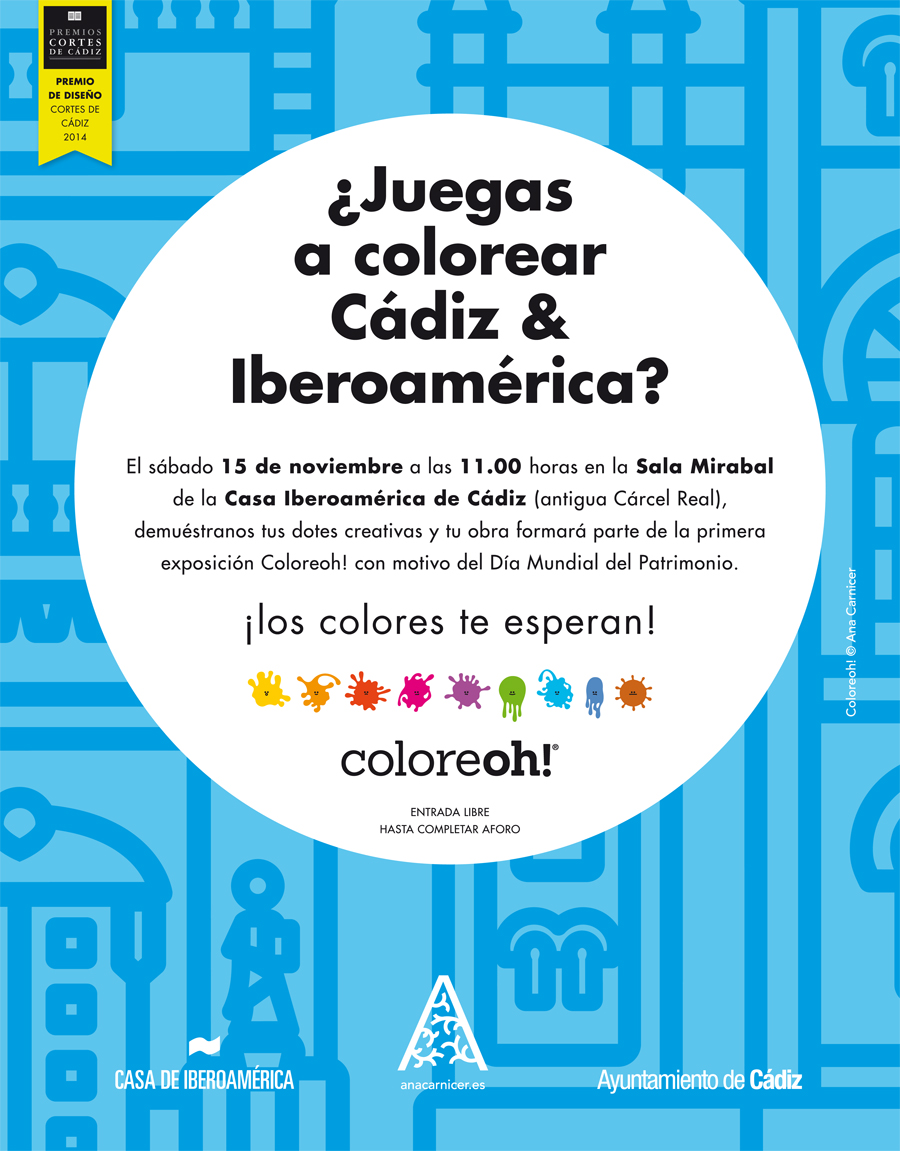 ¿De qué color son Cádiz e Iberoamérica?